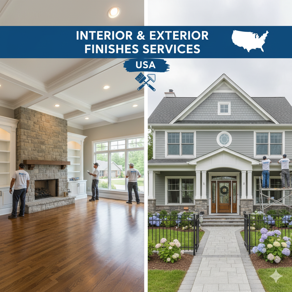 Introducing Interior & Exterior Finishes Services in USA