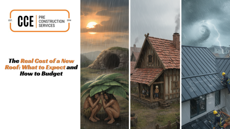 Infographic on budgeting for a new roof, detailing costs and expectations for homeowners planning a roof replacement.