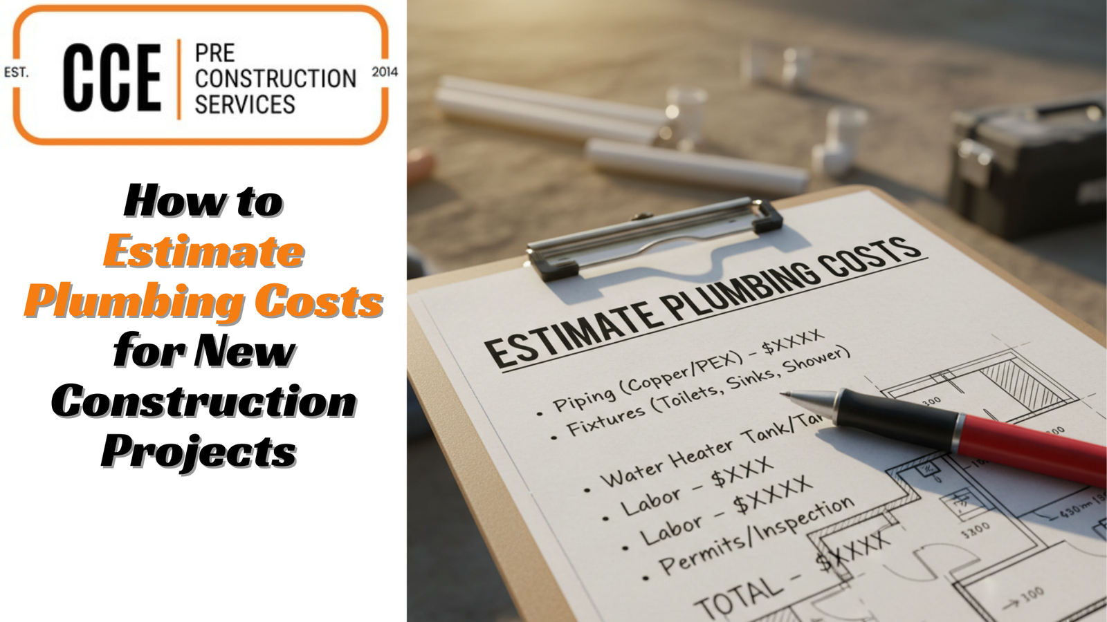 How to Estimate Plumbing Costs for New Construction Projects 