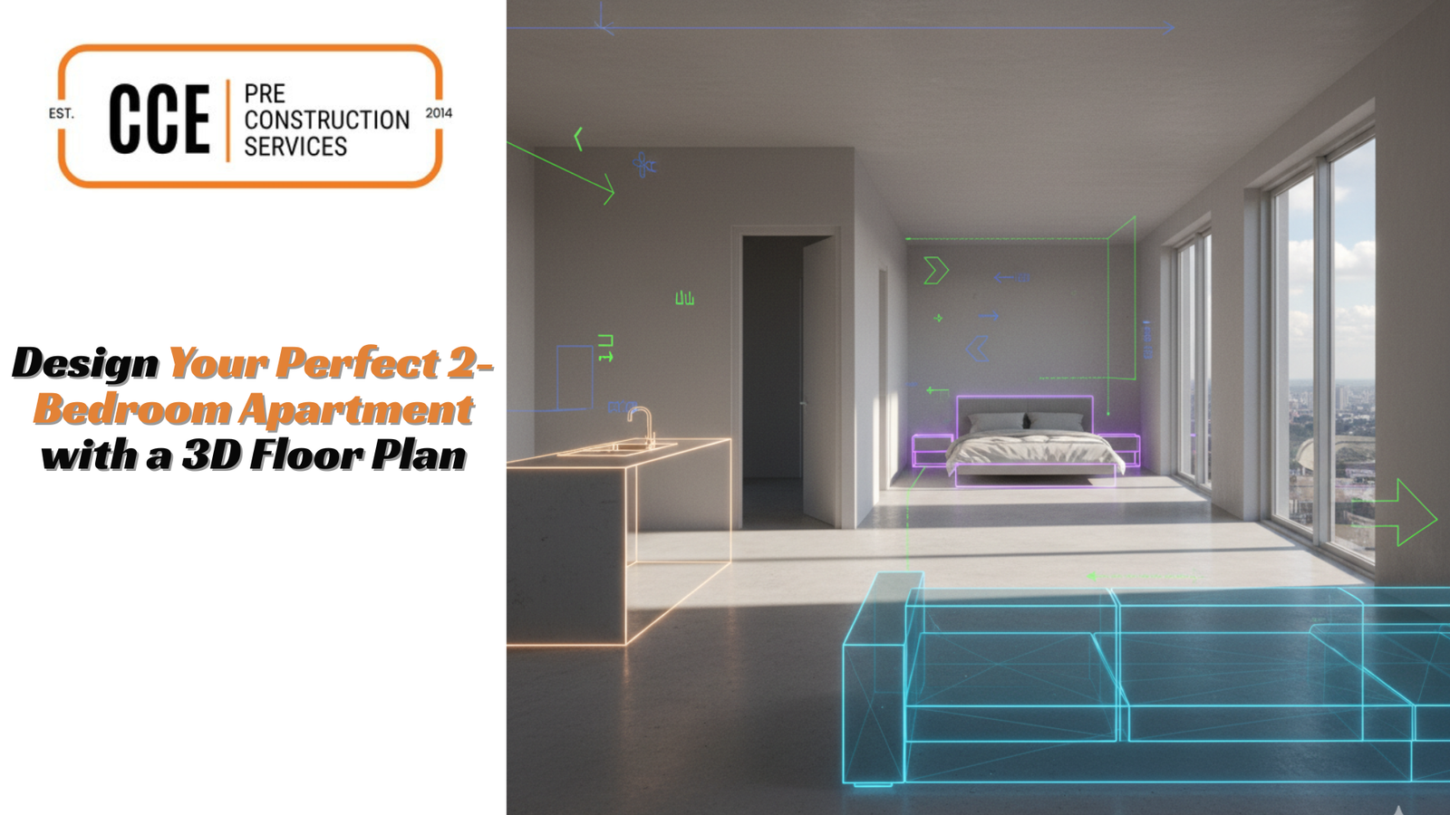 Design Your Perfect 2-Bedroom Apartment with a 3D Floor Plan