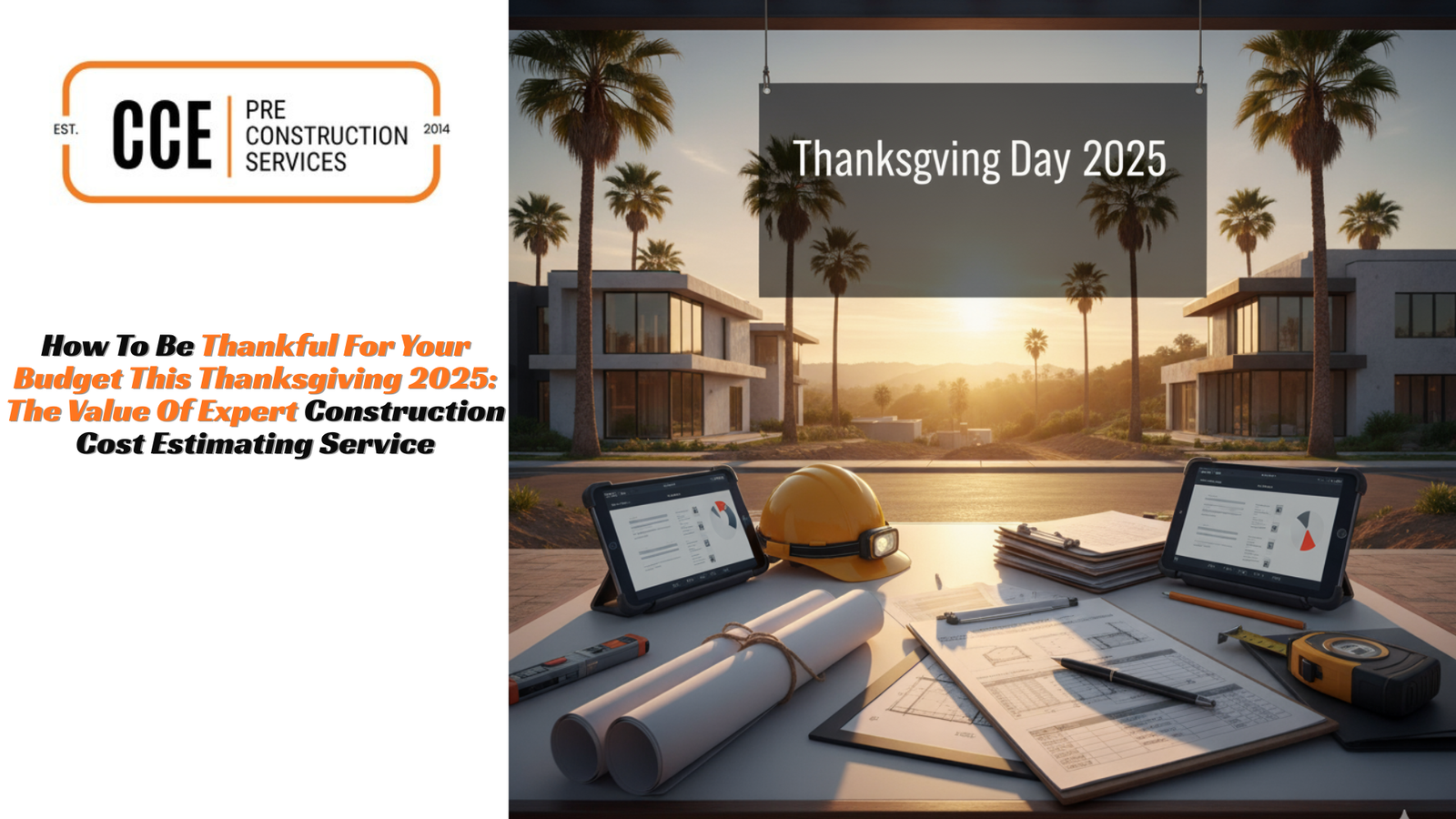 How To Be Thankful For Your Budget This Thanksgiving 2025: The Value Of Expert Construction Cost Estimating Service