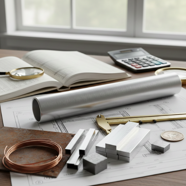 Metal cost estimation tools, blueprints, and materials